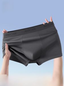 miiow | Mens Breathable Cotton Underwear Sporty Boxer Shorts Pure Cotton Sweat Absorbent Mid Waist Simple Style For Teens And Young Men