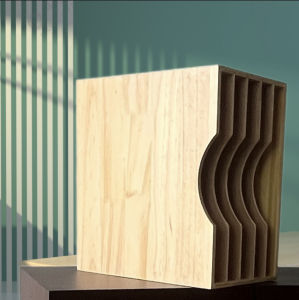 Nan Bamboo LP Record Storage Box Stand Vintage Black Vinyl Disc Organizer CD Rack Family Storage Tools Wooden Material