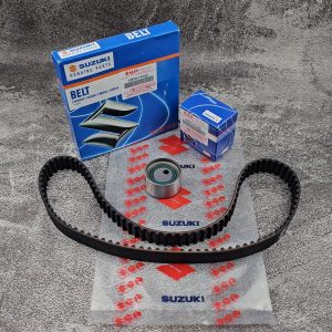 TIMING BEL BELT + BEARING TENSIONER 1SET SUZUKI APV BALENO FUTURA INJEKSI ESCUDO VITARA