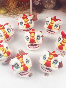 Chinese Style New Arrival God Beast Lion Plush Doll Pendant Dragon New Year Dragon Dance Doll Bag Charm Money Drawing Pi Xiu