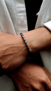 Racabel Caden Bangle - Gelang Pria Wanita Stainless Steel Anti Karat