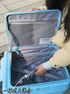 20/24 inch Front Open Lid Luggage Travel Bag With USB Port Cup Holder Luggage Suitcase 360° rotating wheel Suitcase
