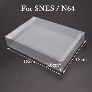 Plastic PET for NES Protector Case for Nintend Game Boxes Clear Transparent for GB GBA GBC SNES N64 NGPC Game Box CIB games