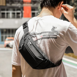 Outdoor Fashionable Waterproof Sweat Crossbody Korean Casual Multi-layer Sports Running Multifunctional Pouch Bag for Men