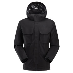 Jeep | Jeep Mens Three-in-One Fleece Lined Windproof Waterproof Outdoor Climbing Suit Hard Shell Workwear Breathable Quick Dry Lightweight