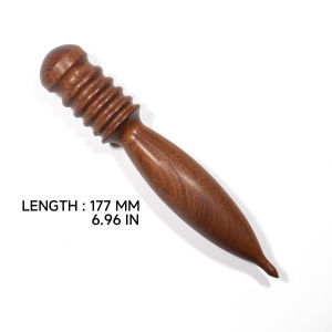 GEEKTHINK | Solid Leather Edge Polishing Tool Professional Wooden Multiuse Light-Weight Leather Burnishing Tool DIY