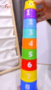 Đồ chơi tháp chồng 9 tầng giúp bé phát triển kĩ năng và hạn chế tiếp xúc với điện thoại tivi