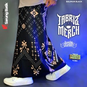 SARUNG BATIK TERBARU MOTIF BALIMUN HITAM BAHAN KAIN RAYON SUPER GRADE A  MOTIF KEKINIAN Pria Dewasa Printing Muslim Santri Pekalongan Hitam