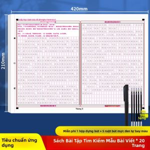 XIABAO | Sách Luyện Tập Thư Pháp Dành Cho Người Lớn Với Đề Xuất Viết Và Sao Chép Mẫu