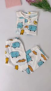 Setelan Panjang Anak Bayi Laki-laki Perempuan Bahan Cotton