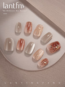 LANTINGFANG | Handmade Golden Cat Eye Temper Nails