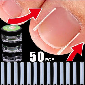 10pcs/bottle Ingrown Toenail Correction Toenail Straightening Clip Straightener Nail C-shaped Tube Pad Pedicure Foot Care Tools
