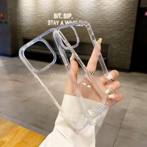 CLEAR CASE iPhone 11 12 13 14 15 16 PRO MAX X XR XS 7 8 PLUS Hard Casing Hybrid iP Bening Transparan Acrylic