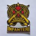 stiker embos logo infanteri - stiker timbul tempel logo infanteri - sticker embos infanteri. 
