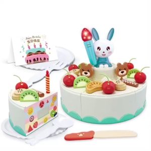 ของเล่นเค้ก DIY Fruit Cake ชุดแต่งหน้าเค้กวันเกิด ชุดตัดเค้ก 65 ชิ้น มีเสียง มีไฟ TY23