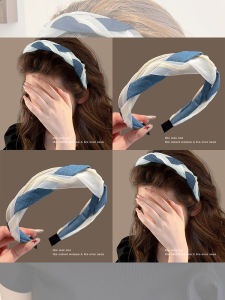 NING ZHOU | High Top Headband Blue