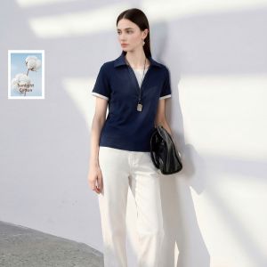 3COLOUR·S | Summer New Style Fake Two-Piece Short Sleeve Top Women