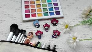 Bandai | Cute Chibi Anime Girl Enamel Pin Brooch Cartoon Character Metal Lapel Badge for Backpack Jeans Hat Decor Fan Gifts