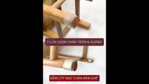 SET 4 Đệm Lót Chân Bàn Ghế Chống Ồn Bọc Chân Ghế Gỗ Silicone Chống Xước Sàn Nhà - SHOPE