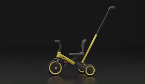 รถสามล้อเด็ก 3 in 1 พกพาง่าย | ควบคุมด้วยมือเดียว คุ้มค่า ใช้ได้จาก 1 ถึง 4 ขวบ