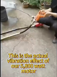 220V Electric Concrete Vibrator – Portable Cement Mixer with Stick Heavy Duty Air Bubble Remover