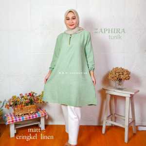 R.A.N coll-Tunik Wanita Dewasa ZAPHIRA Crinkle Busui Terbaru
