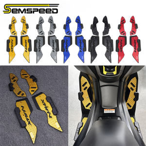 SEMSPEED Motorcycle CNC Footpegs Footrest Foot Pegs Matting For Yamaha NMAX 155 150 125 V3 Techmax Turbo 2025