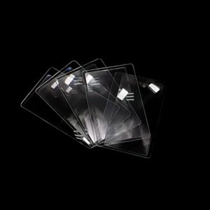 Ultra Thin Portable PVC Magnifying Glass Bookmark for Reading Newspapers Books Transparent Credit Card Shaped Magnifying Glass