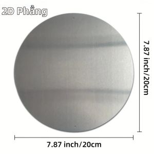 CIFbuy | Biển Hiệu Tròn Phẳng 2D Bằng Nhôm Guadalupe Cho Sân Hiên Nhà Sân Vườn Đường Phố Trang Trí Kim Loại Phong Cách Hiện Đại