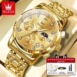 OLEVS | Đồng Hồ Nam Tự Động Cơ Thủy Lực Chống Nước