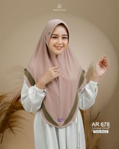 ARRAFI Hijab Instan AR 678 Jersey Premium Polos Pet Antem Lis Warna Daily Kekinian