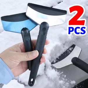 2PCS Car Ice Breaker Snow Shovel Stainless Steel Snow Removal Shovel Multifunction Winter Windshield Snow Clean Scraping Tool