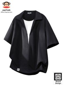 Paul Frank | Color Block Loose Casual Short Sleeve Shirt for Men Summer