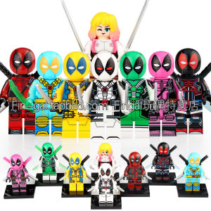 Superhero Deadpool Gwen X-Men Bricks Toy