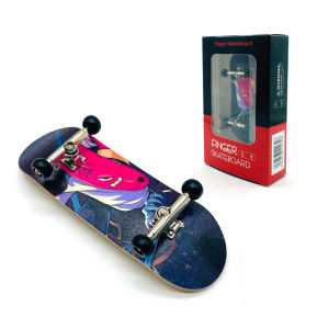 แหวนหมุนแบบ Mini Finger Skateboard Bearings ALF Professional Creative Toy Gift for Boys Children Double Kickboard Skateboard