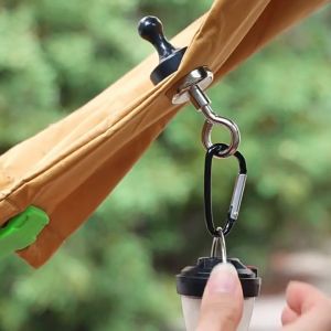 【Maxcity Fast delivery】Multifunction Camping Snap Clip Aluminum Alloy Magnet Hanging Buckle D Type Mini Portable EDC Climbing Tools Outdoor Survival Tools