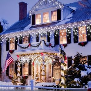 12m Christmas Fairy Lights String Garland Curtain Light Waterproof For Tree Home Garden Wedding Party Outdoor Indoor Decoration