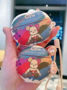 Creative Bear Protective Case for Huawei Freebuds Pro4/5 Wireless Bluetooth Earphones Silicone Frosted Anti-fall Soft Shell