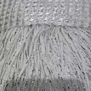 tirai benang putih glitter 3meterx1meter 300cm x 100cm dekorasi pintu jendela pembatas ruangan