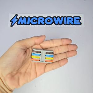 MW 4-in-4 Out Wire Connector – Quick & Fast Splitter Universal Wiring Terminal Block