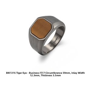 brosway | Stylish Versatile Mens Onyx Ring