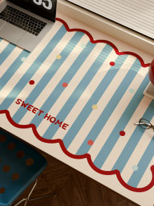 Retro Large Size Computer Desk Mat Office Workstation Mouse Pad Keyboard Pad for Men And Women High Aesthetic Value