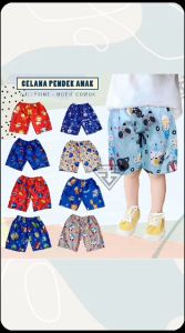 Celana pendek Anak Perempuan kolor Santai Motif kartun random 1-16 tahun celana kolor anak