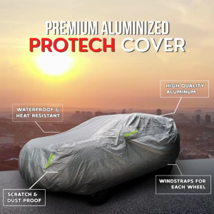 Suzuki Dzire Protech Lab - Premium 3-Layered All Weather SILVER Aluminum Car Cover