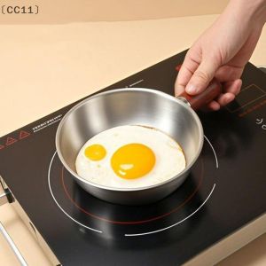 〔CC11〕Single-person Pot Stainless Steel Bowl Walnut Wood Handle Fruit Salad Yogurt Bowl Breakfast Cook Tool Kitchen Restaurant