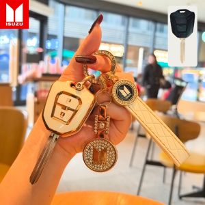 เคสกุญแจรถ Isuzu เคสกุญแจรถ ISUZU กระเป๋าใส่กุญแจรถยนต์ D-Max ปลอกกุญแจ ISUZU D-Max 2020-2024