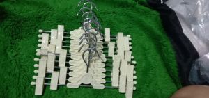 gantungan hanger jepit crem premium besi tebal(harga setengah lusin)