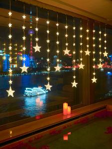 LED Colored Lamp Star Light Curtain Light Outdoor Camping Birthday Scene Ambience Light Courtyard B & B Room Decorative Lights