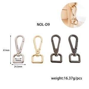 ตะขอคอหมาโลหะผสม ตะขอพวงกุญแจ ตะขอก้ามปู Alloy Dogclip (C-2-ENOL-D9)