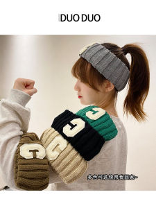 ผ้ากันเปื้อนกีฬาถัก ผ้าคลุมศีรษะชายหาด กิ๊บติดผม กิ๊บติดผมขนสัตว์ สไตล์เกาหลี ใหม่ล่าสุด ฤดูใบไม้ร่วง 2021